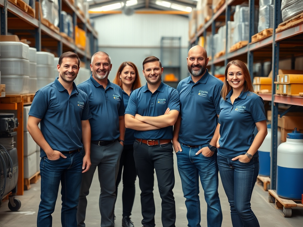 Foam Distributor warehouse and distribution team